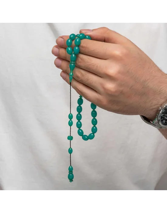 Sıkma Kehribar Tesbih