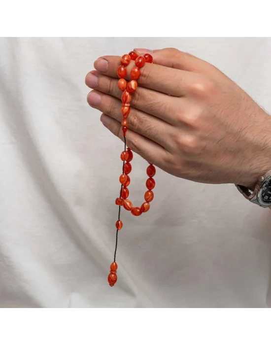 Sıkma Kehribar Tesbih