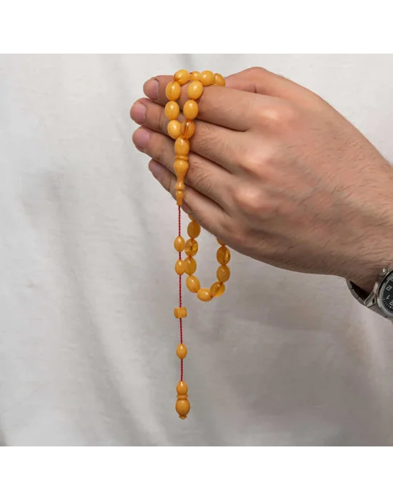 Sıkma Kehribar Tesbih