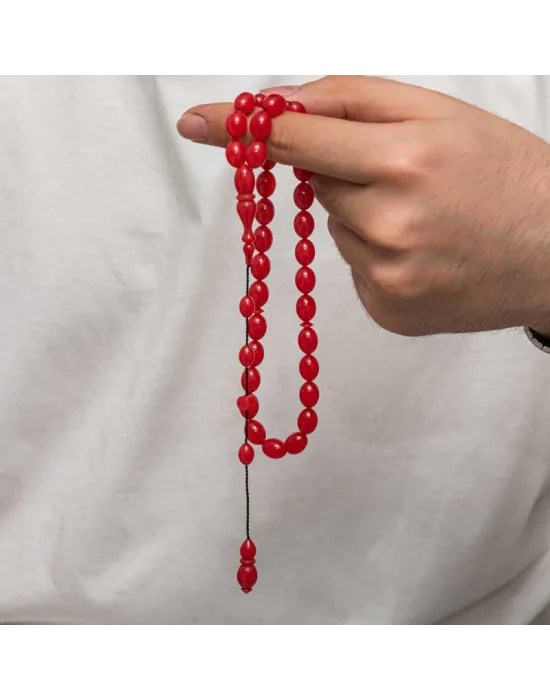 Sıkma Kehribar Tesbih