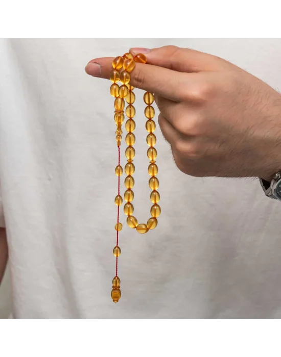 Sıkma Kehribar Tesbih