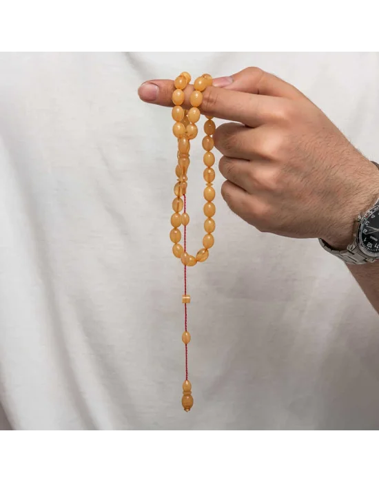 Sıkma Kehribar Tesbih