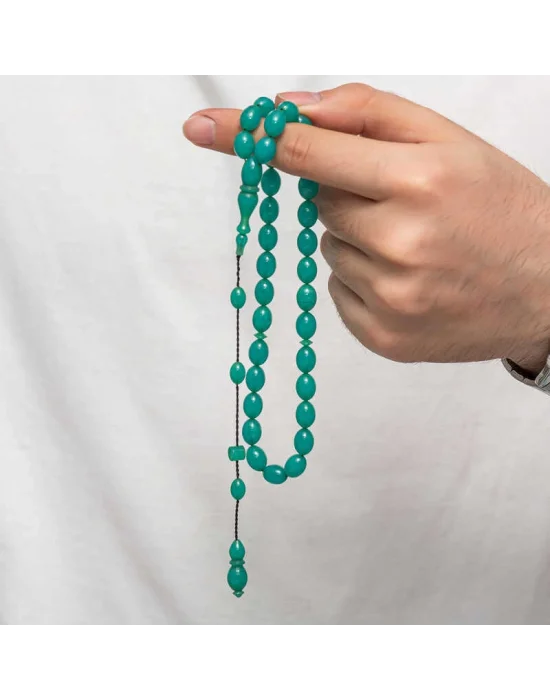 Sıkma Kehribar Tesbih