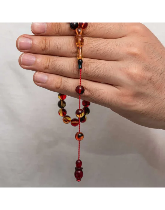 Sıkma Kehribar Tesbih