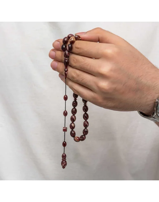 Sıkma Kehribar Tesbih