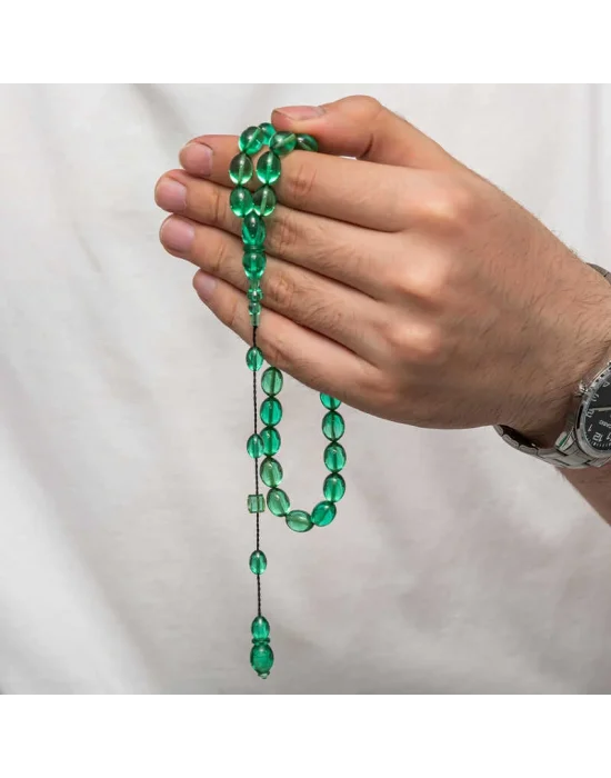 Sıkma Kehribar Tesbih