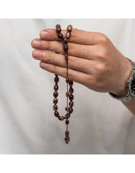 Sıkma Kehribar Tesbih