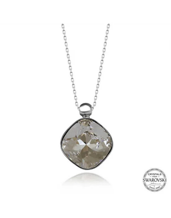 Swarovski Crystal Taşlı Gümüş Kadın Kolye