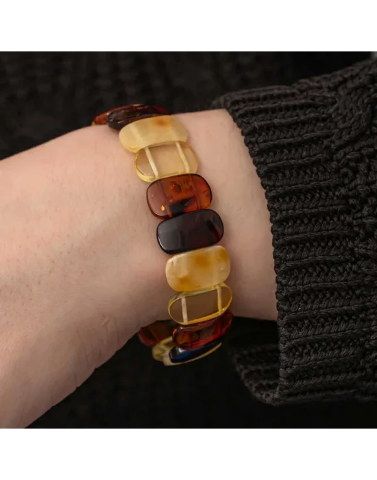 Yetişkin Damla Kehribar Bileklik