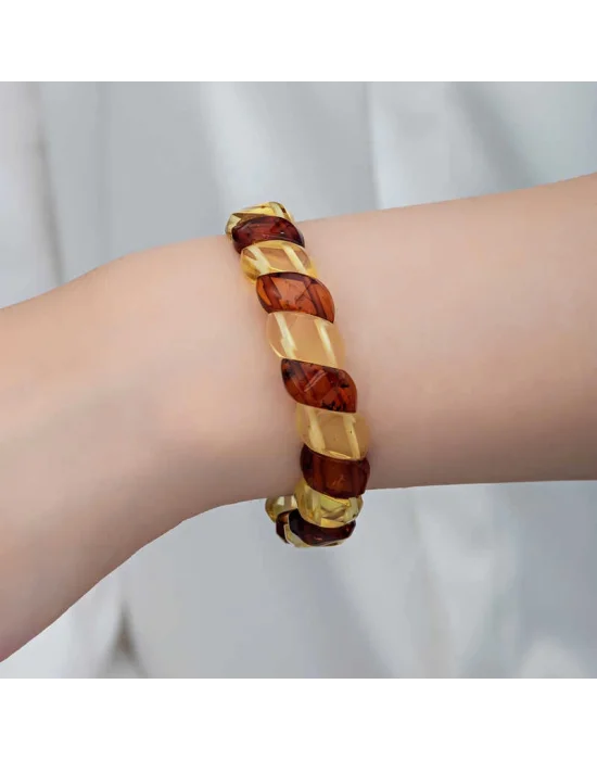 Yetişkin Damla Kehribar Bileklik