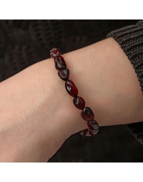 Yetişkin Damla Kehribar Bileklik