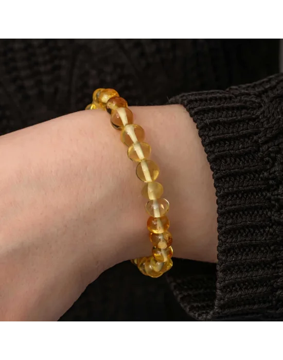 Yetişkin Damla Kehribar Bileklik