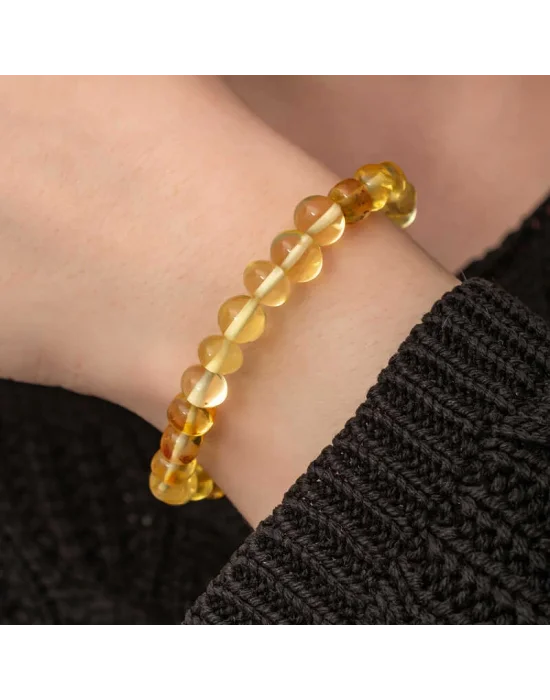 Yetişkin Damla Kehribar Bileklik