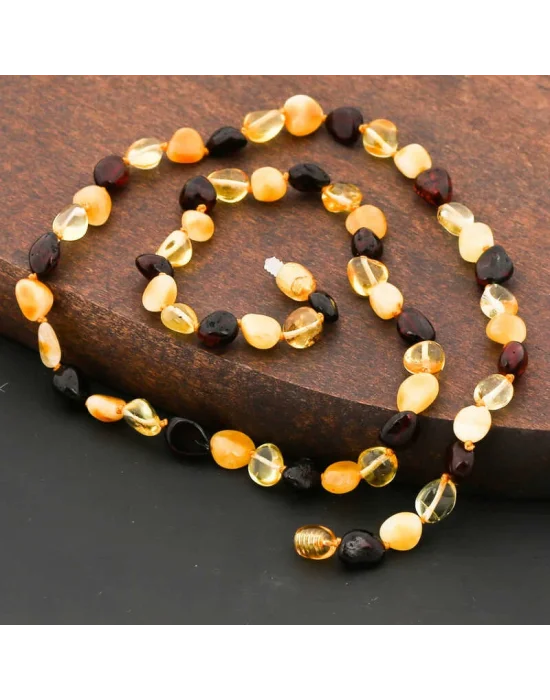 Yetişkin Damla Kehribar Kolye