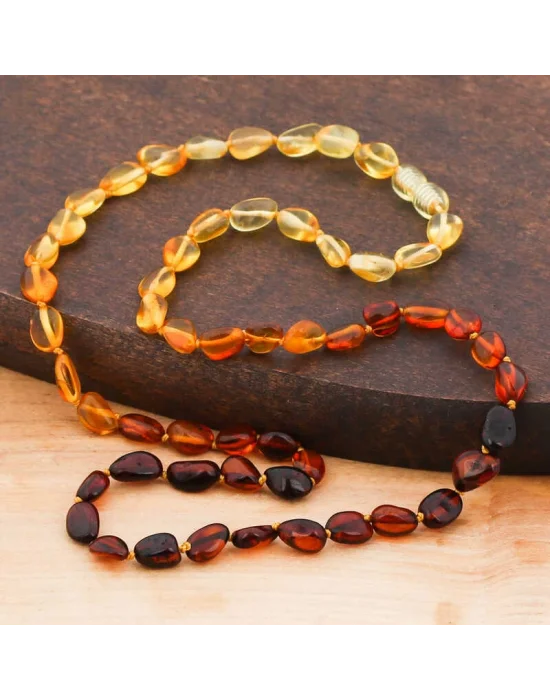 Yetişkin Damla Kehribar Kolye