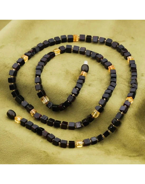 Yetişkin Damla Kehribar Kolye