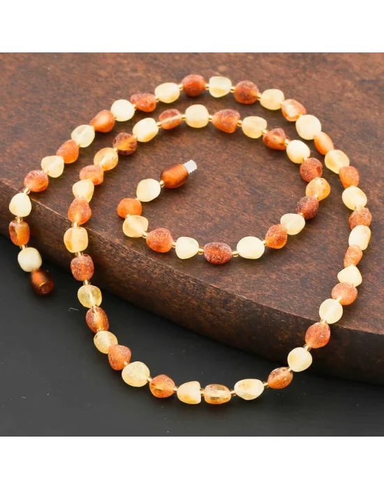 Yetişkin Damla Kehribar Kolye