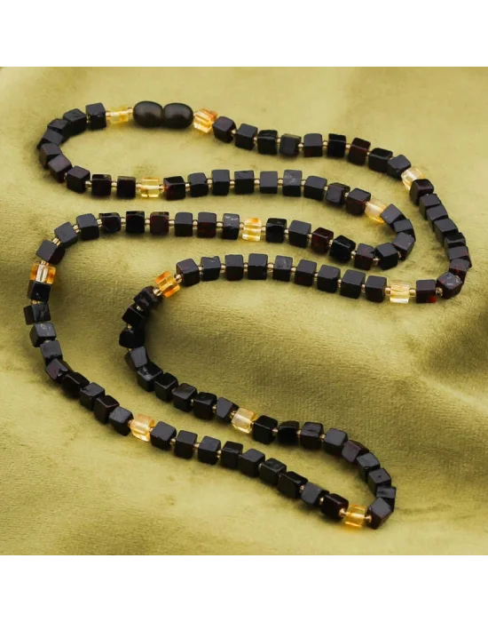 Yetişkin Damla Kehribar Kolye