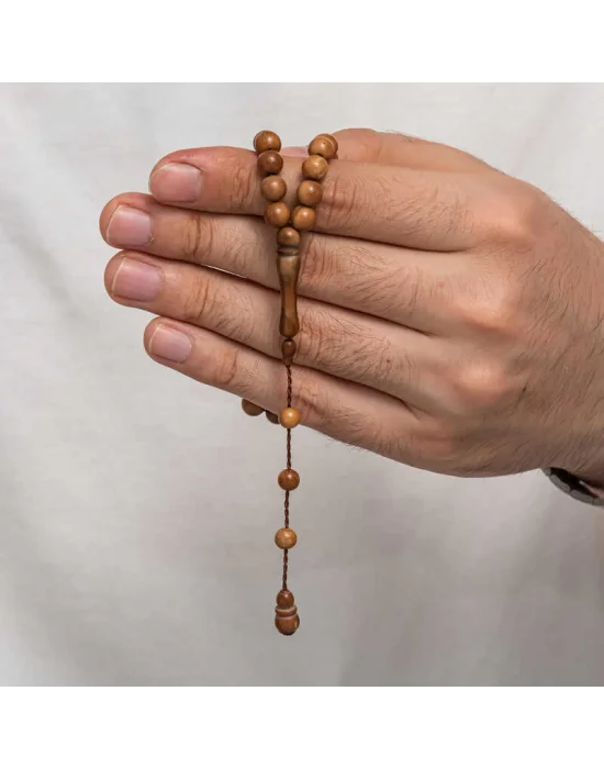 Yuvarlak Kesim Açık Renk Kuka Tesbih