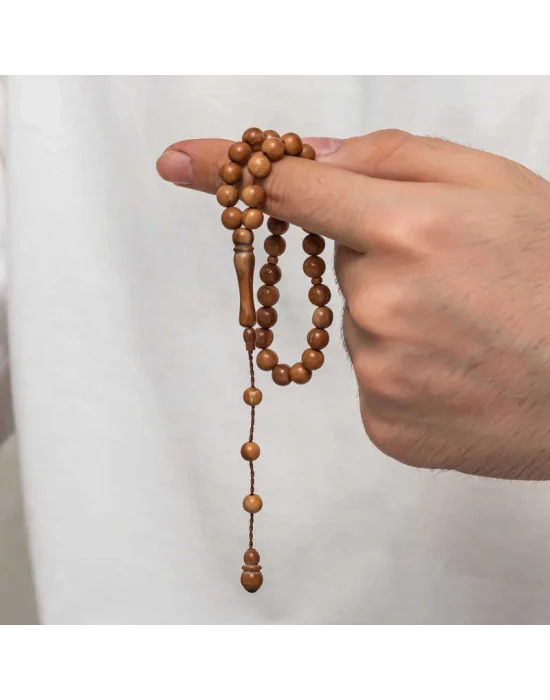 Yuvarlak Kesim Açık Renk Kuka Tesbih