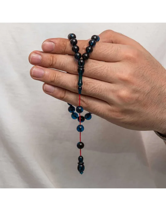 Yuvarlak Sıkma Kehribar Tesbih