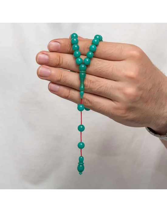 Yuvarlak Sıkma Kehribar Tesbih