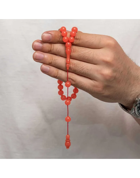 Yuvarlak Sıkma Kehribar Tesbih