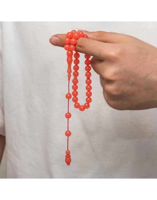 Yuvarlak Sıkma Kehribar Tesbih