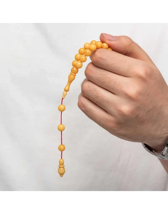 Yuvarlak Sıkma Kehribar Tesbih