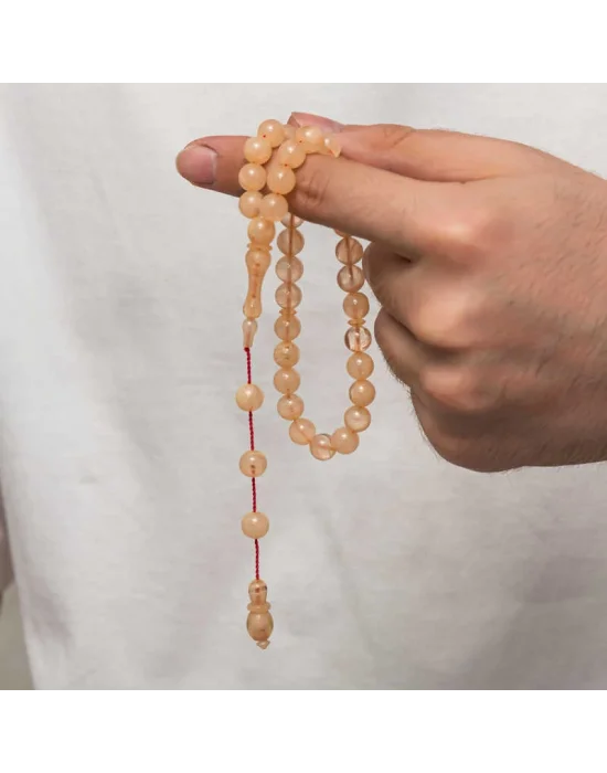 Yuvarlak Sıkma Kehribar Tesbih