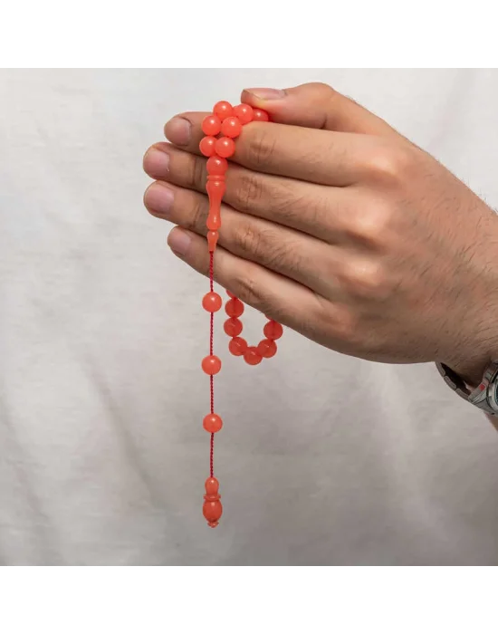 Yuvarlak Sıkma Kehribar Tesbih