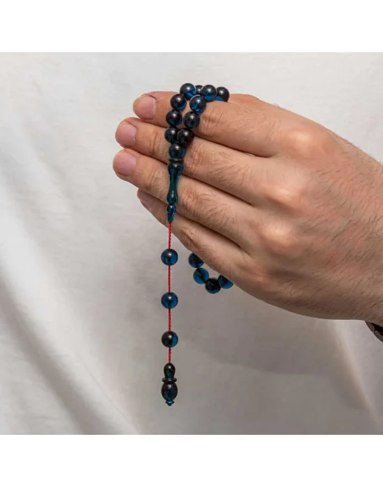 Yuvarlak Sıkma Kehribar Tesbih