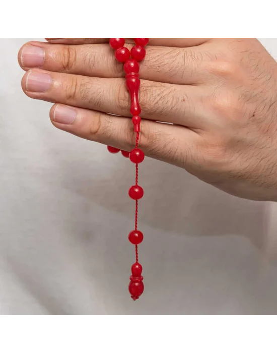 Yuvarlak Sıkma Kehribar Tesbih