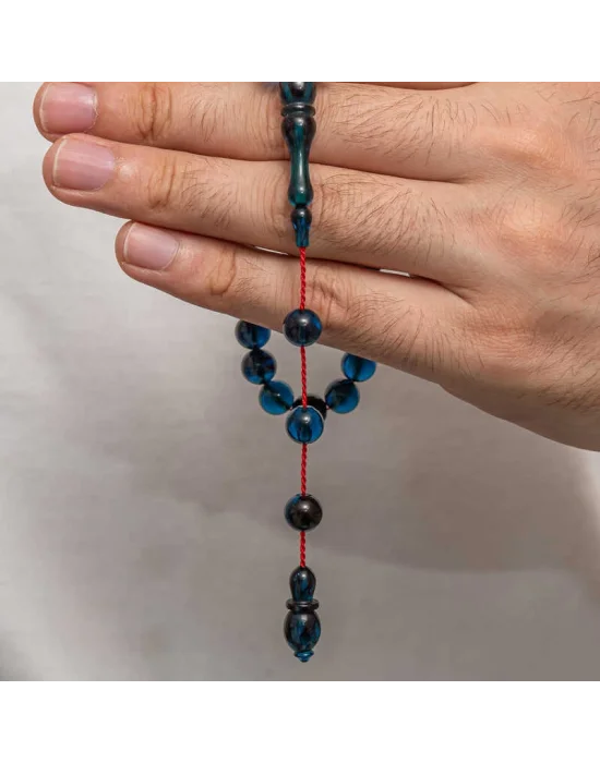 Yuvarlak Sıkma Kehribar Tesbih