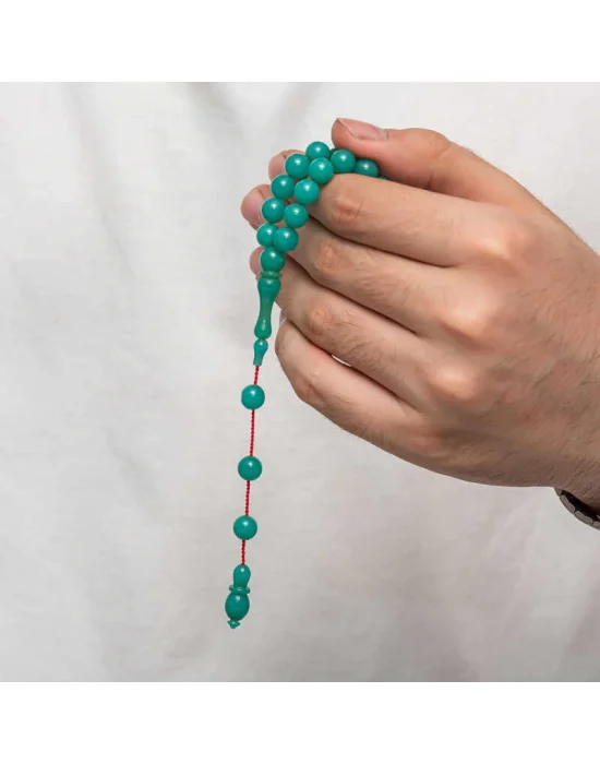 Yuvarlak Sıkma Kehribar Tesbih