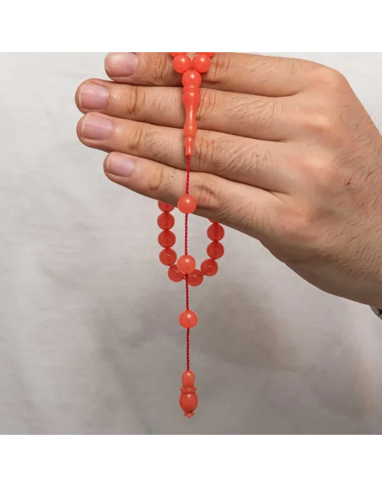 Yuvarlak Sıkma Kehribar Tesbih