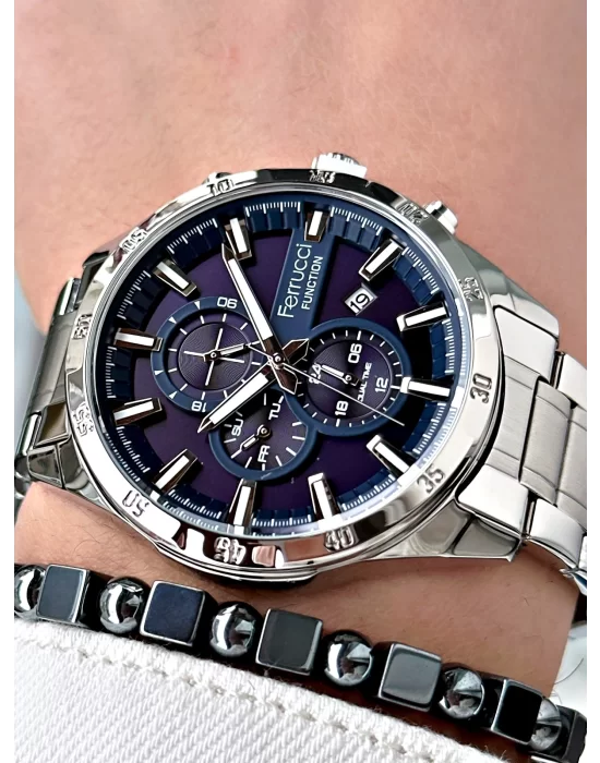Ferrucci Function FCF13831M.02 Çelik Kordon Erkek Kol Saati