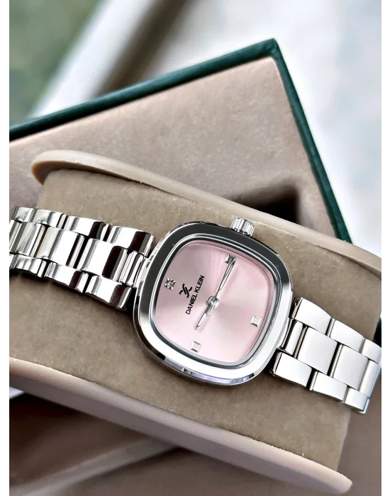 Daniel Klein Pembe Kadran Çelik Kordon Kadın Kol Saati 26 mm