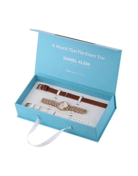 Daniel Klein DK.1.13719-4 Yedek Kordonlu Set Kadın Kol Saati
