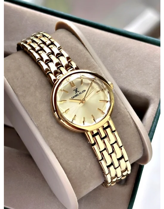 Daniel Klein Gold Çelik Kordon Kadın Kol Saati 25 mm
