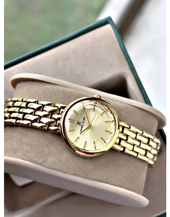 Daniel Klein Gold Çelik Kordon Kadın Kol Saati 25 mm