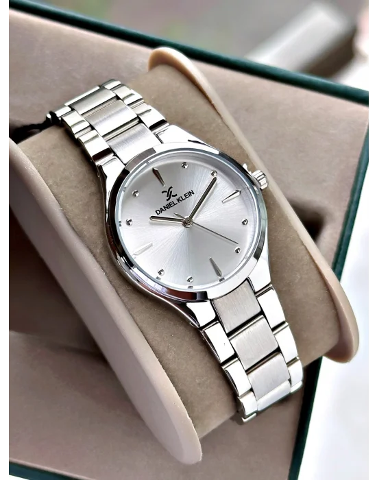 Daniel Klein Gümüş Renk Çelik Kordon Kadın Kol Saati 30 mm