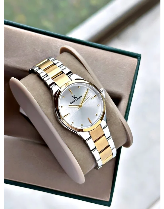 Daniel Klein Gold Gri Çelik Kordon Kadın Kol Saati 30 mm
