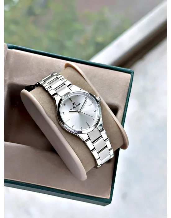 Daniel Klein Gümüş Renk Çelik Kordon Kadın Kol Saati 30 mm
