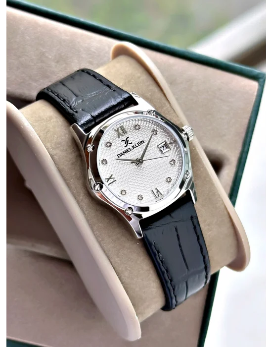 Daniel Klein Siyah Deri Kordon Kadın Kol Saati 29 mm
