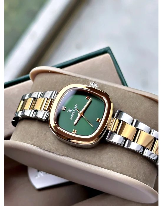 Daniel Klein Yeşil Kadran Çelik Kordon Kadın Kol Saati 26 mm