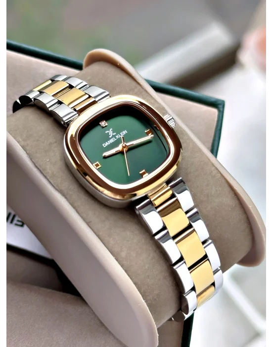 Daniel Klein Yeşil Kadran Çelik Kordon Kadın Kol Saati 26 mm