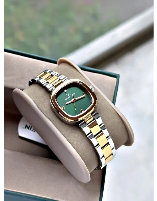 Daniel Klein Yeşil Kadran Çelik Kordon Kadın Kol Saati 26 mm