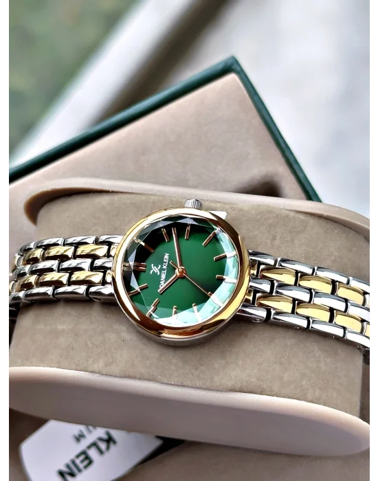 Daniel Klein Yeşil Kadran Çelik Kordon Kadın Kol Saati 25 mm