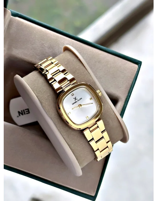 Daniel Klein Altın Renk Çelik Kordon Kadın Kol Saati 26 mm